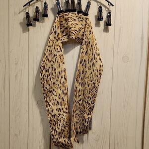 Banana Republic Animal Print Scarf - Brown and Black